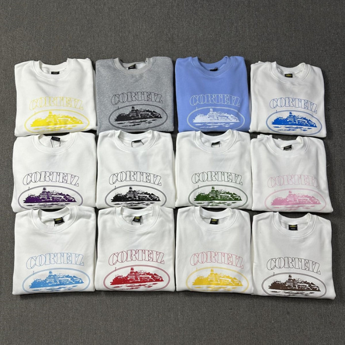 Sailboat Letter Print Loose Sweatshirt 12 colors