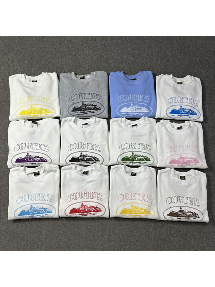 Sailboat Letter Print Loose Sweatshirt 12 colors