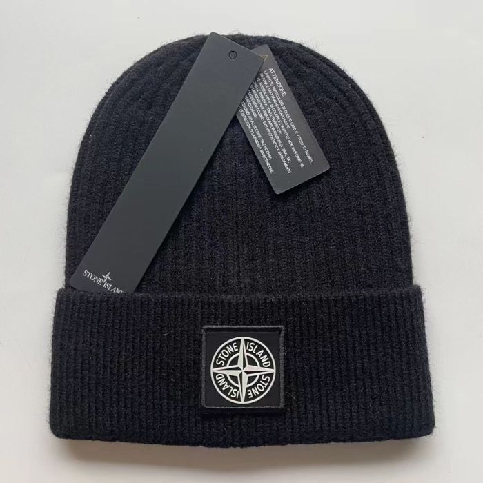 Compass Logo Solid Color Warm Knit Beanie 21 colors