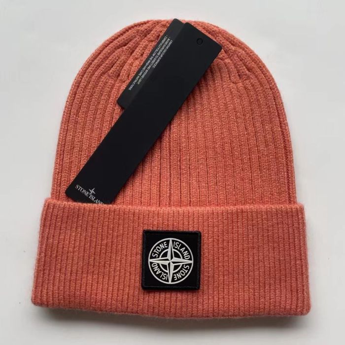 Compass Logo Solid Color Warm Knit Beanie 21 colors
