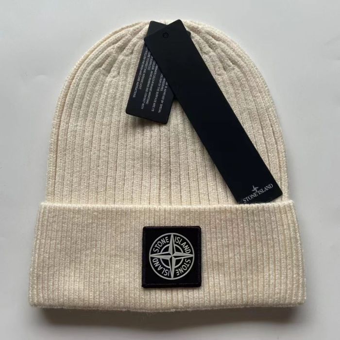 Compass Logo Solid Color Warm Knit Beanie 21 colors