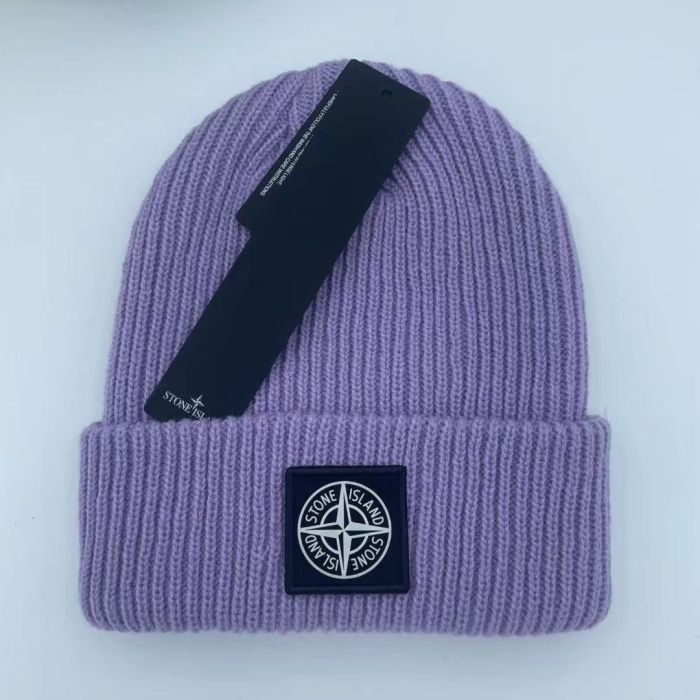 Compass Logo Solid Color Warm Knit Beanie 21 colors