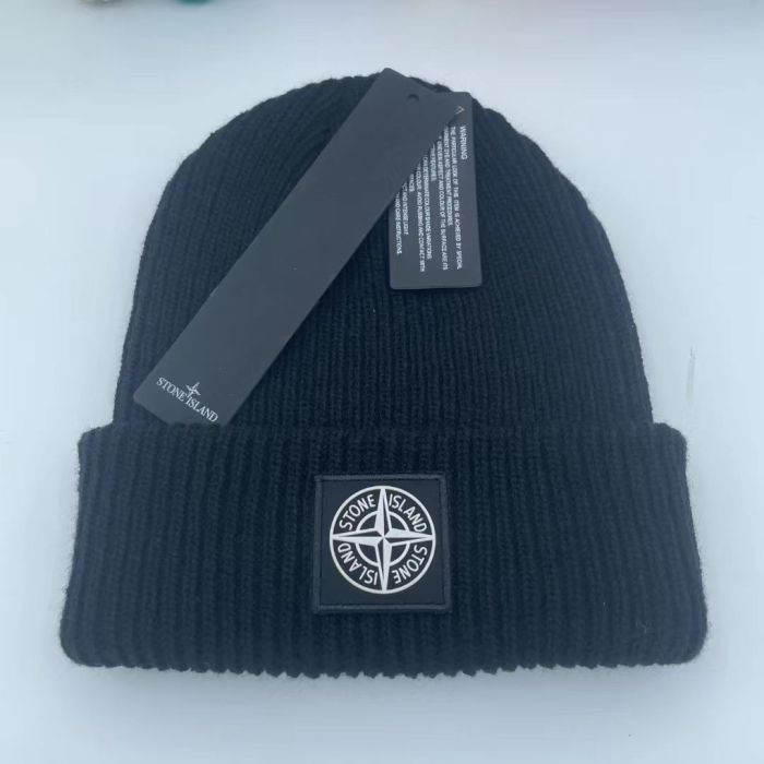 Compass Logo Solid Color Warm Knit Beanie 21 colors