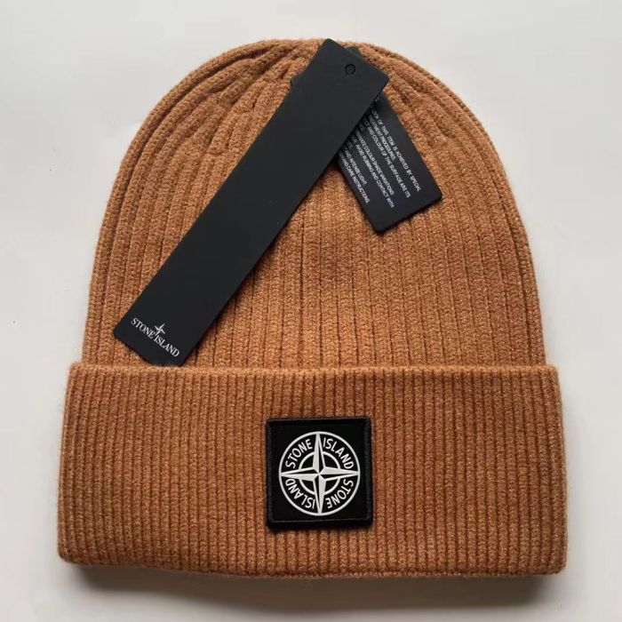 Compass Logo Solid Color Warm Knit Beanie 21 colors