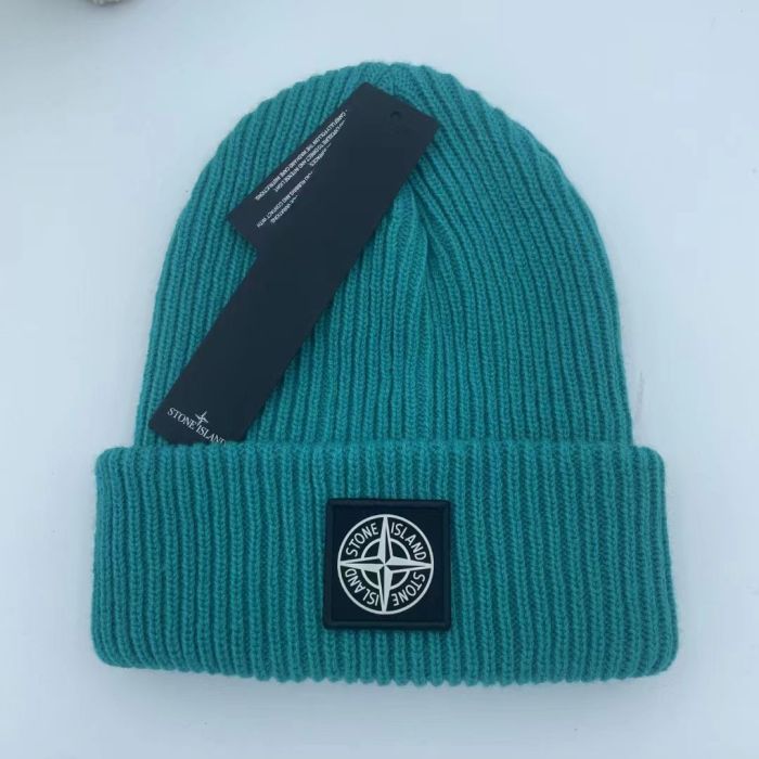 Compass Logo Solid Color Warm Knit Beanie 21 colors