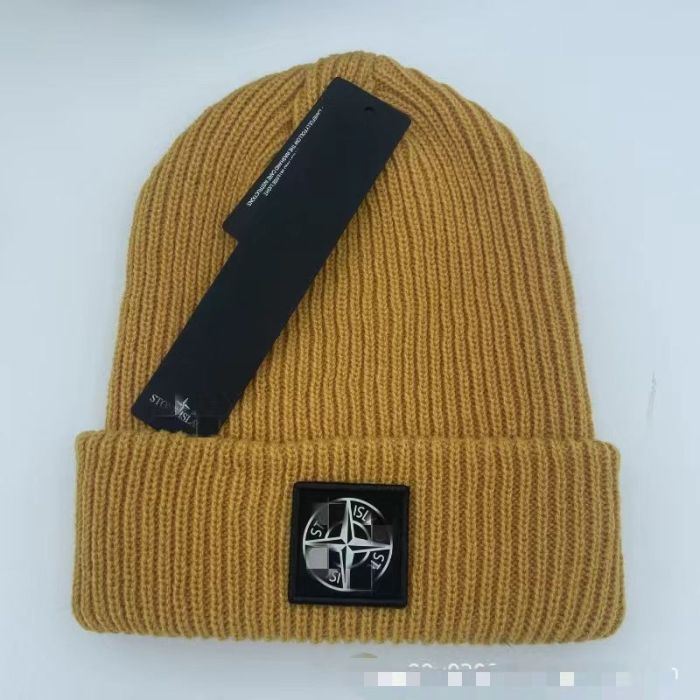 Compass Logo Solid Color Warm Knit Beanie 21 colors