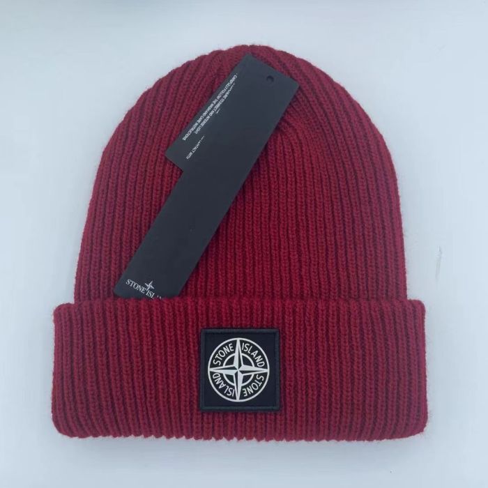 Compass Logo Solid Color Warm Knit Beanie 21 colors