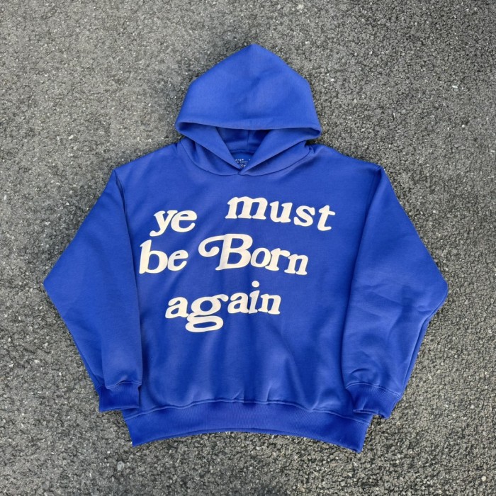 Must Be Born Again Foam Letter hoodie 8 colors