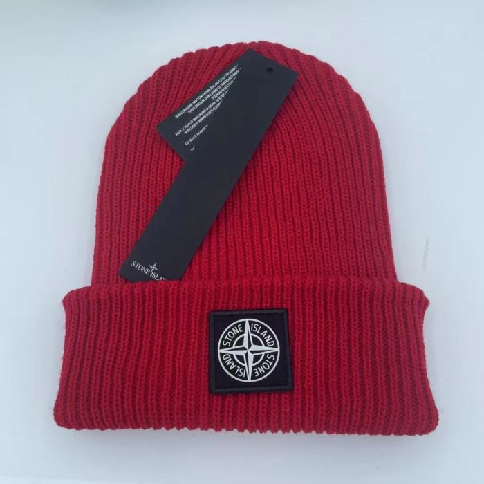 Compass Logo Solid Color Warm Knit Beanie 21 colors
