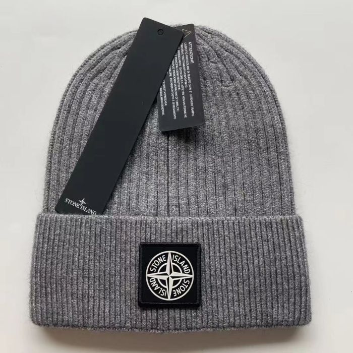 Compass Logo Solid Color Warm Knit Beanie 21 colors
