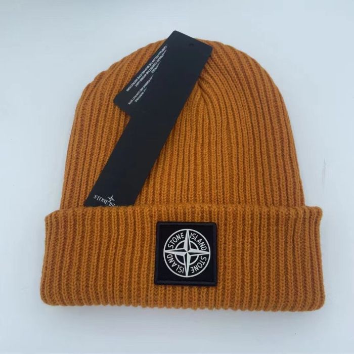 Compass Logo Solid Color Warm Knit Beanie 21 colors