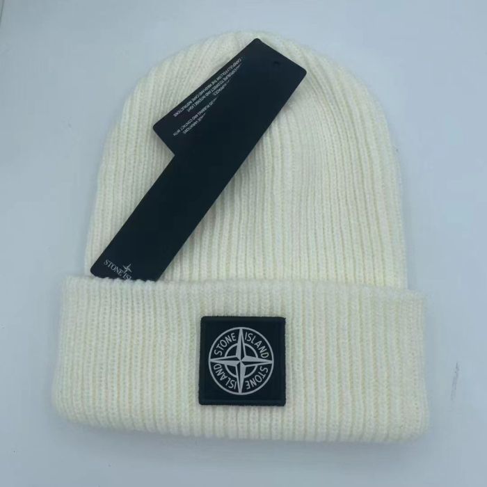 Compass Logo Solid Color Warm Knit Beanie 21 colors
