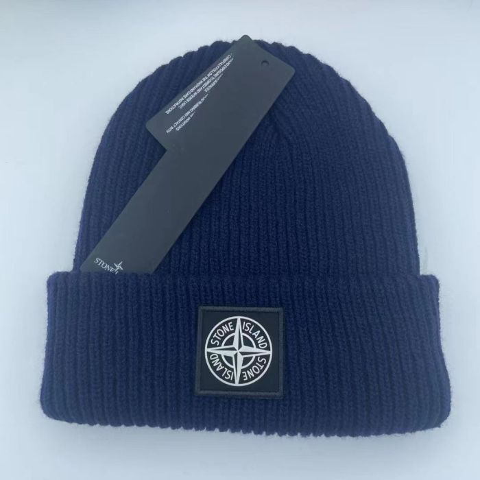 Compass Logo Solid Color Warm Knit Beanie 21 colors