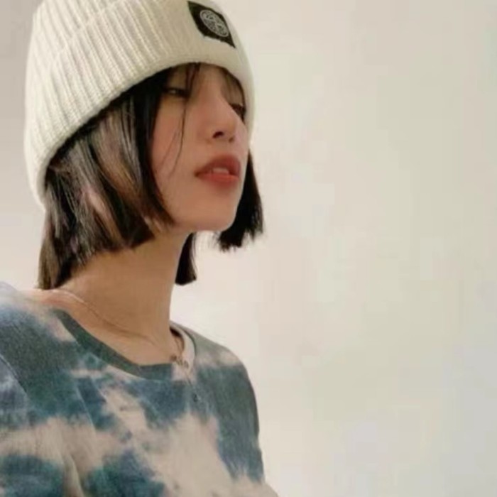 Compass Logo Solid Color Warm Knit Beanie 21 colors