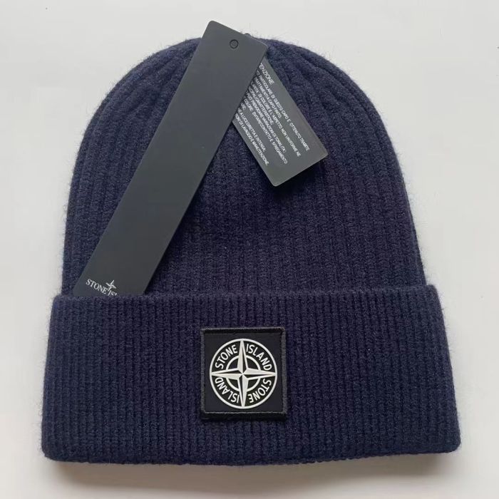 Compass Logo Solid Color Warm Knit Beanie 21 colors