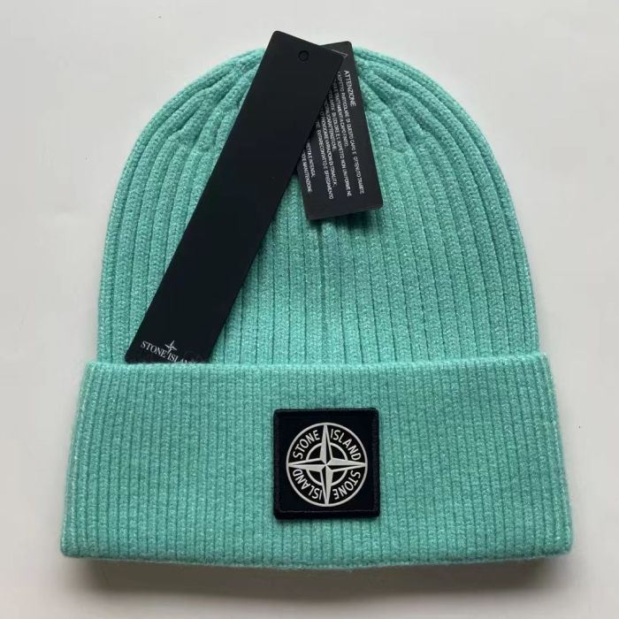 Compass Logo Solid Color Warm Knit Beanie 21 colors