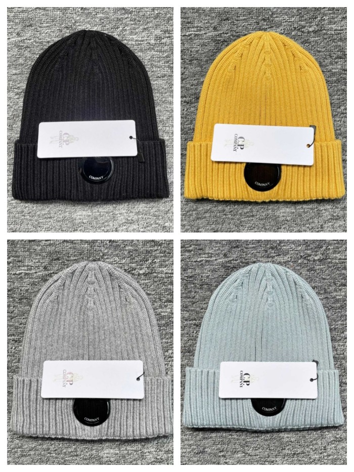 Solid Color Single Goggle Warm Knit Beanie 4 colors