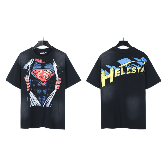 Superman Printed Aged Washed Version Tee