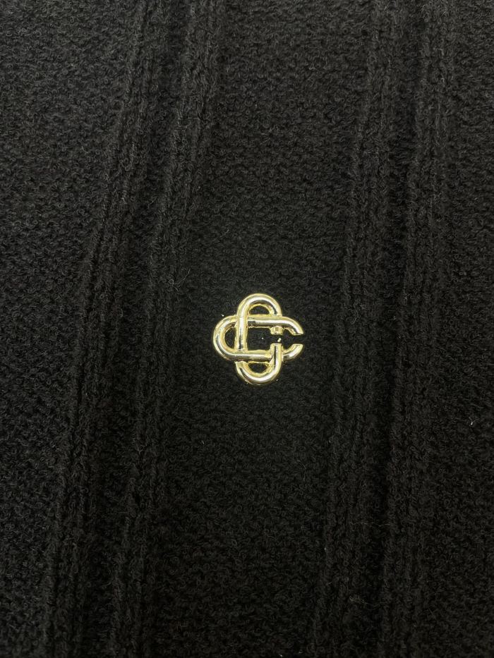1:1 quality version Chest metal logo color match color knitted POLO shirt 2 colors