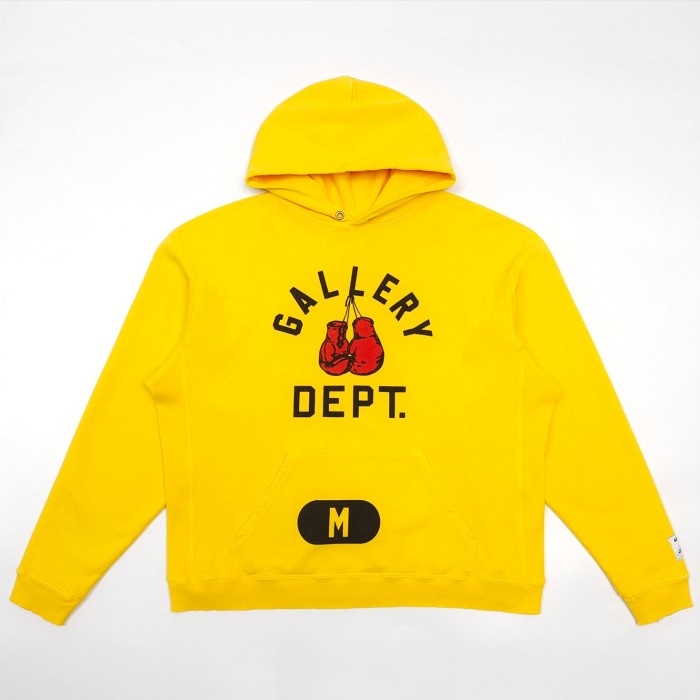 [buy more save more][Big & Tall for weights up to 260 lbs]1:1 quality version Boxing Gloves Pocket M Letter Print Hoodie 2 colors
