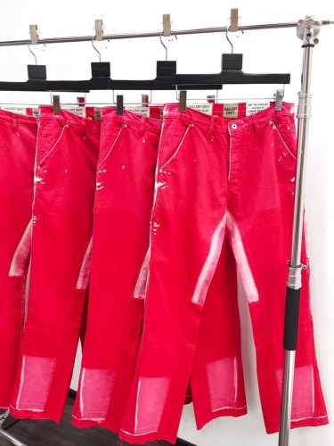 1:1 quality version Splash Ink Red cargo pants