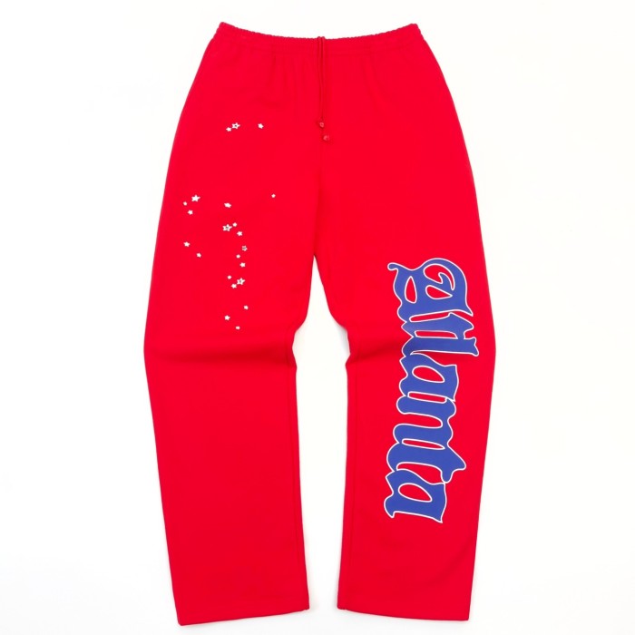 [Big & Tall for weights up to 220 lbs]1:1 quality version Atlanta Red Zipper Hoodie & Pants Set