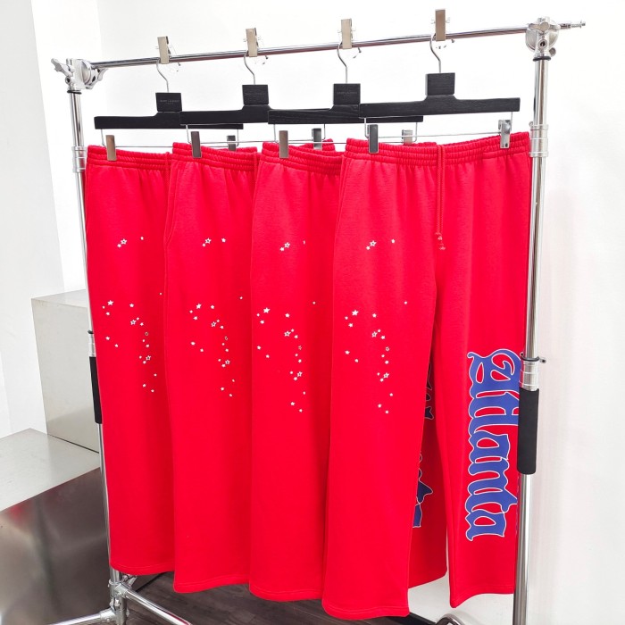 [Big & Tall for weights up to 220 lbs]1:1 quality version Atlanta Red Zipper Hoodie & Pants Set