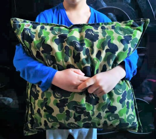 1:1 quality version Large Camouflage Ape Head Square Pillow Throw Pillow