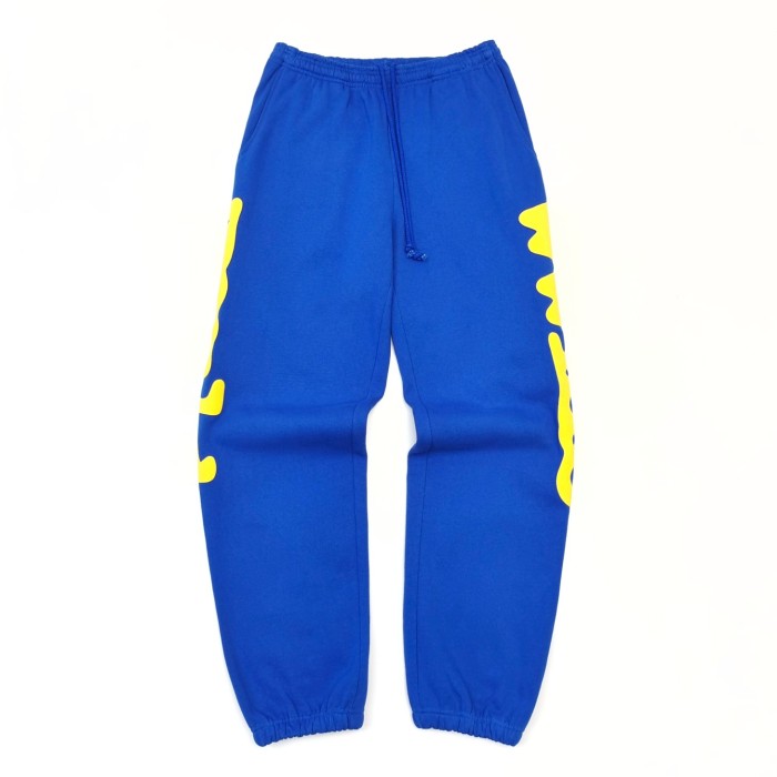 1:1 quality version Yellow Large Star Letter  Foam Print Hoodie & Pants Set