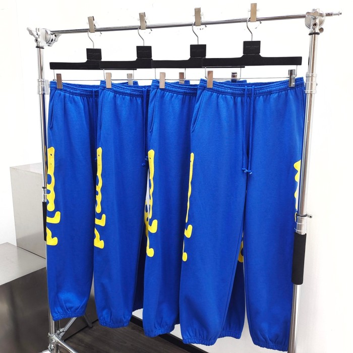 1:1 quality version Yellow Large Star Letter  Foam Print Hoodie & Pants Set