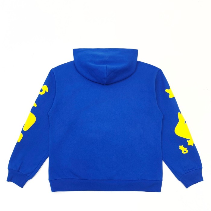 1:1 quality version Yellow Large Star Letter  Foam Print Hoodie & Pants Set