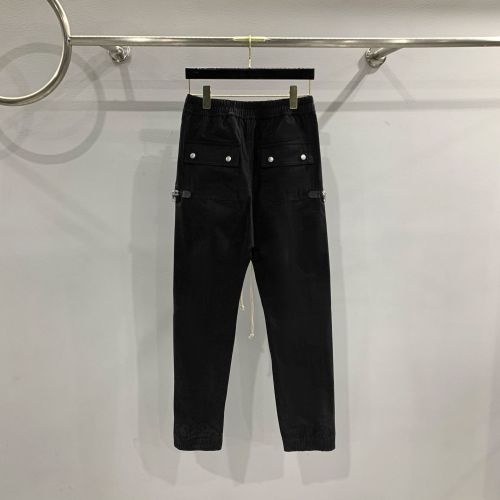 1:1 quality version Multi-Zipper Large Pocket Biker Drawstring pants