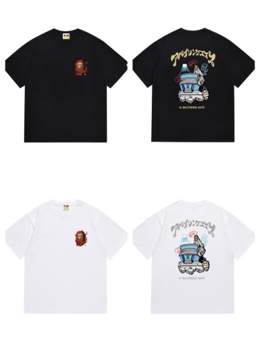 Convenience store behind the flaming ape head Mt. Fuji Tee 2 colors