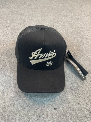 White Alphanumeric Embroidered Mesh Cap