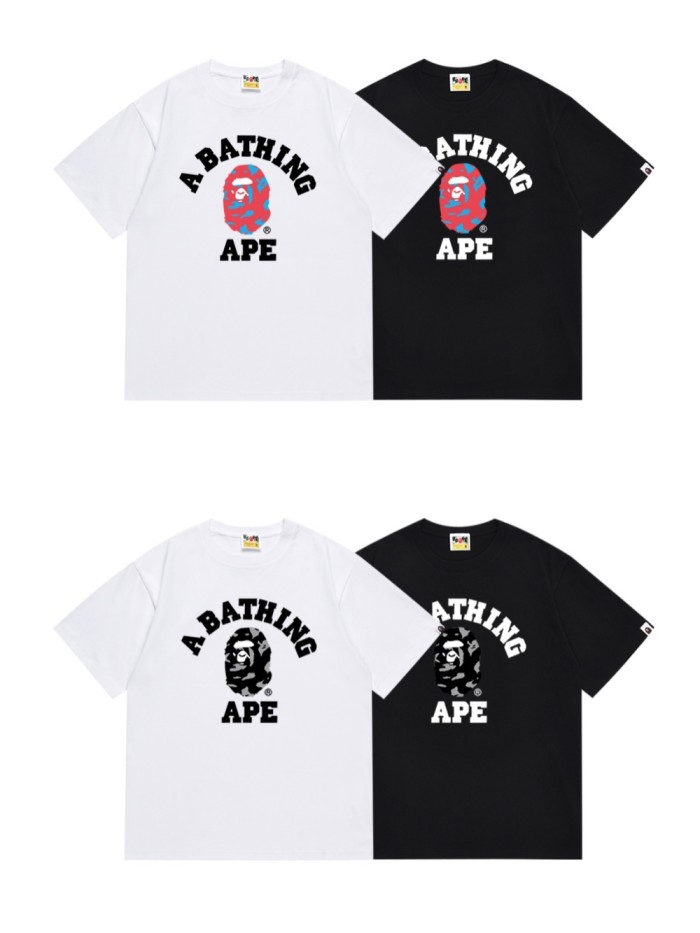 Knockout Camo Ape Small Head Print Tee 4 colors