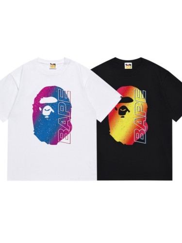 Light Shadow Gradient Large Letter Print Tee 2 colors