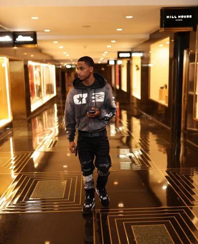 1:1 quality version Splash Ink Washed Aged Zipper Hoodie with NFC tag
