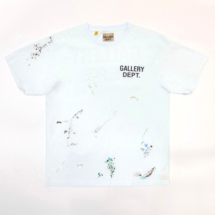 1:1 quality version Hand Painted Splash Ink Hollywood Letter Print Tee