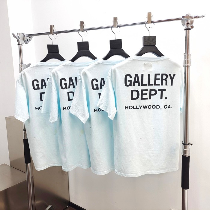 1:1 quality version Hand Painted Splash Ink Hollywood Letter Print Tee