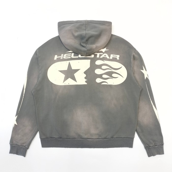 [Big & Tall for weights up to 260 lbs]1:1 quality version Worn-out zipper Hoodie with NFC tag