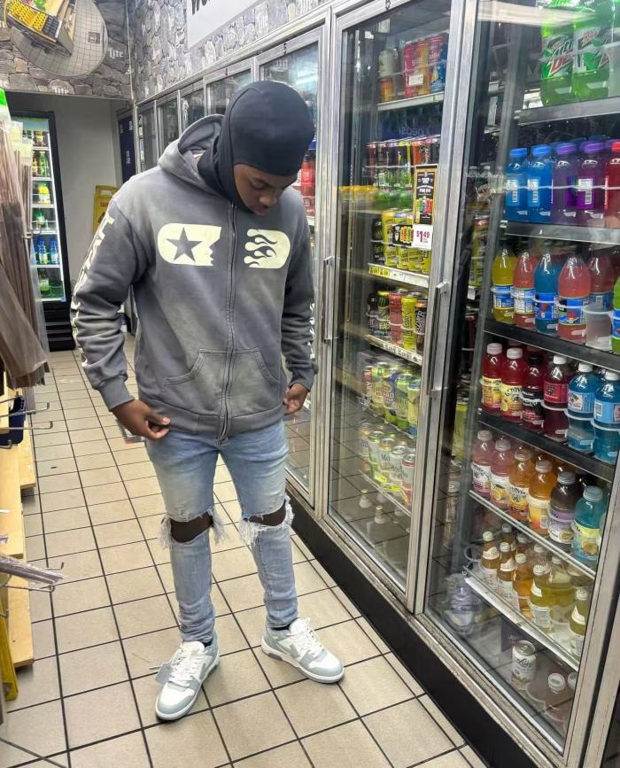 [Big & Tall for weights up to 260 lbs]1:1 quality version Worn-out zipper Hoodie with NFC tag