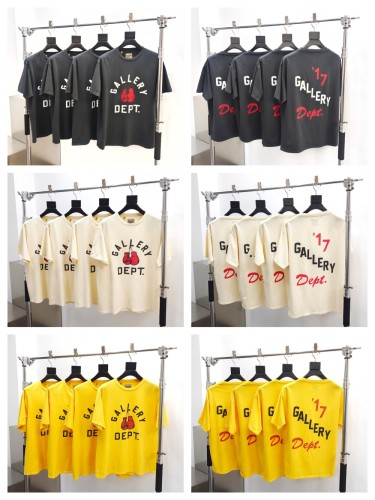 1:1 quality version Red Boxing Gloves Letter Print Tee 3 colors