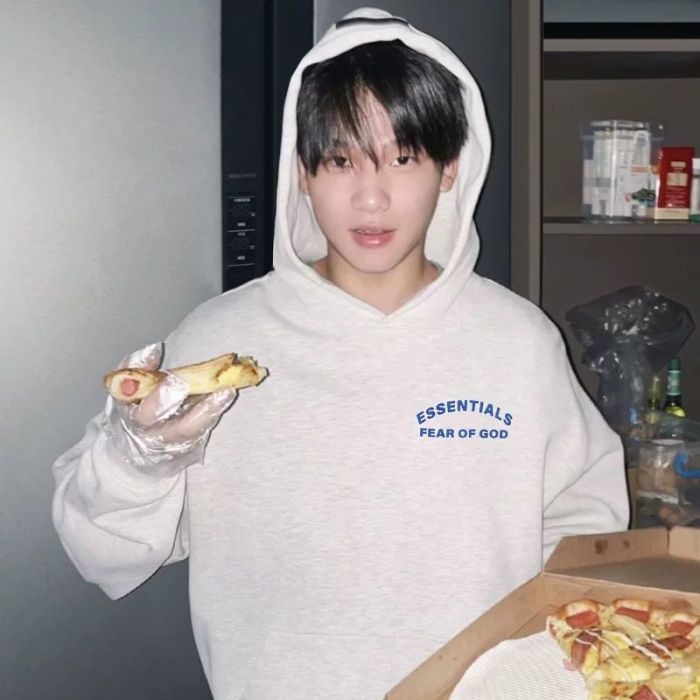 [buy more save more]1:1 quality version Half Arc Blue Logo Hoodie & Sweatpants Set 2 colors