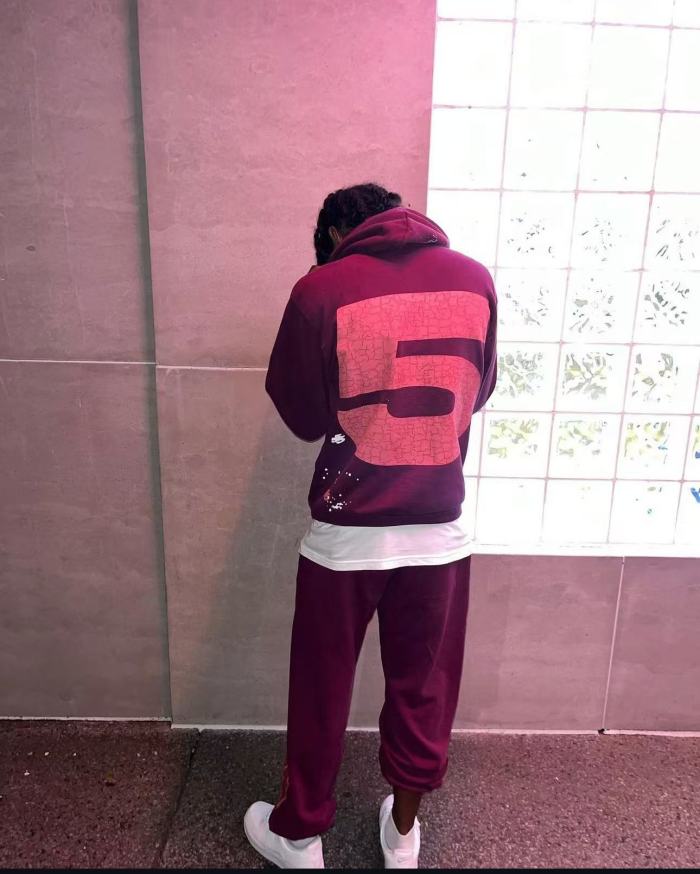 1:1 quality version SP Highway Monogrammed Hoodie & Pants Set