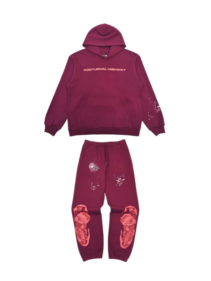 1:1 quality version SP Highway Monogrammed Hoodie & Pants Set