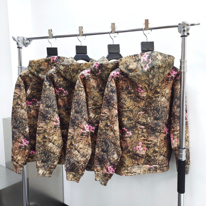 [buy more save more]1:1 quality version Tree Branch Flower Spider Web Print Hoodie & Pants Set