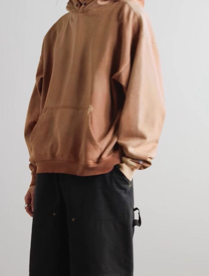[Big & Tall for weights up to 260 lbs]1:1 quality version Brown White Spotted Aged Hoodie