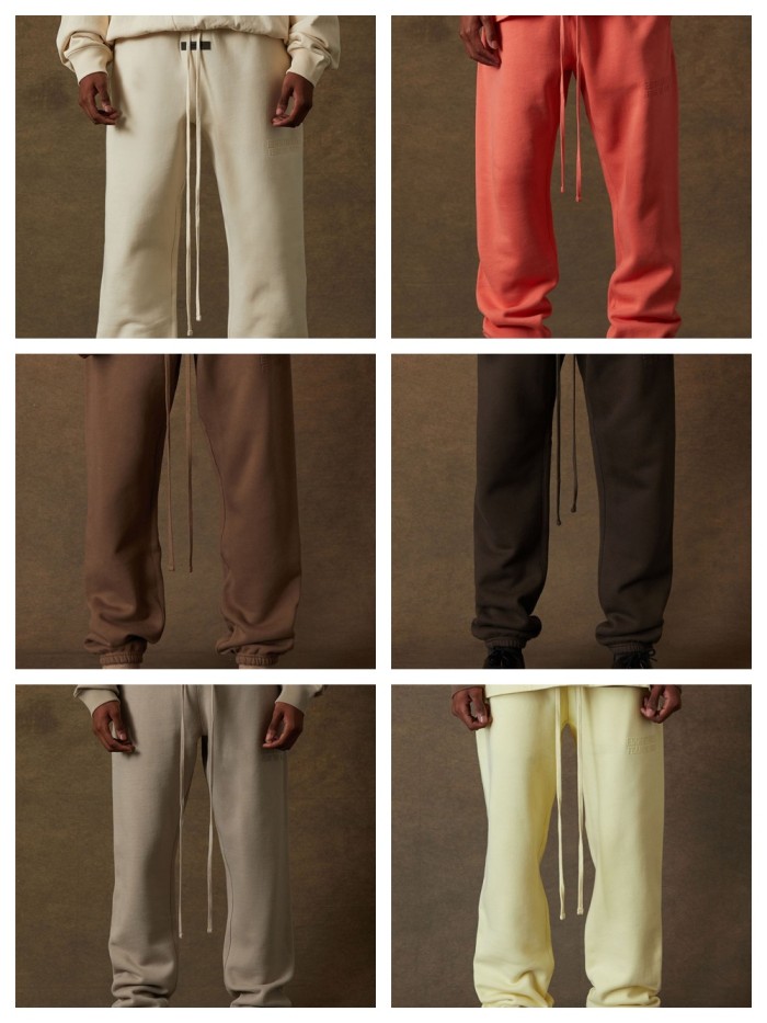 1:1 quality version Cubic Double Flocked Letter Logo Hoodie & Sweatpants Set 6 colors