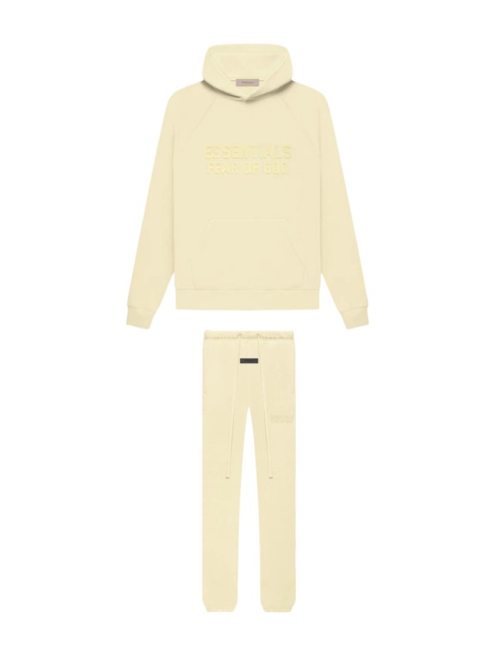 1:1 quality version Cubic Double Flocked Letter Logo Hoodie & Sweatpants Set 6 colors