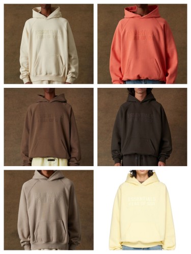 1:1 quality version Cubic Double Flocked Letter Logo Hoodie & Sweatpants Set 6 colors